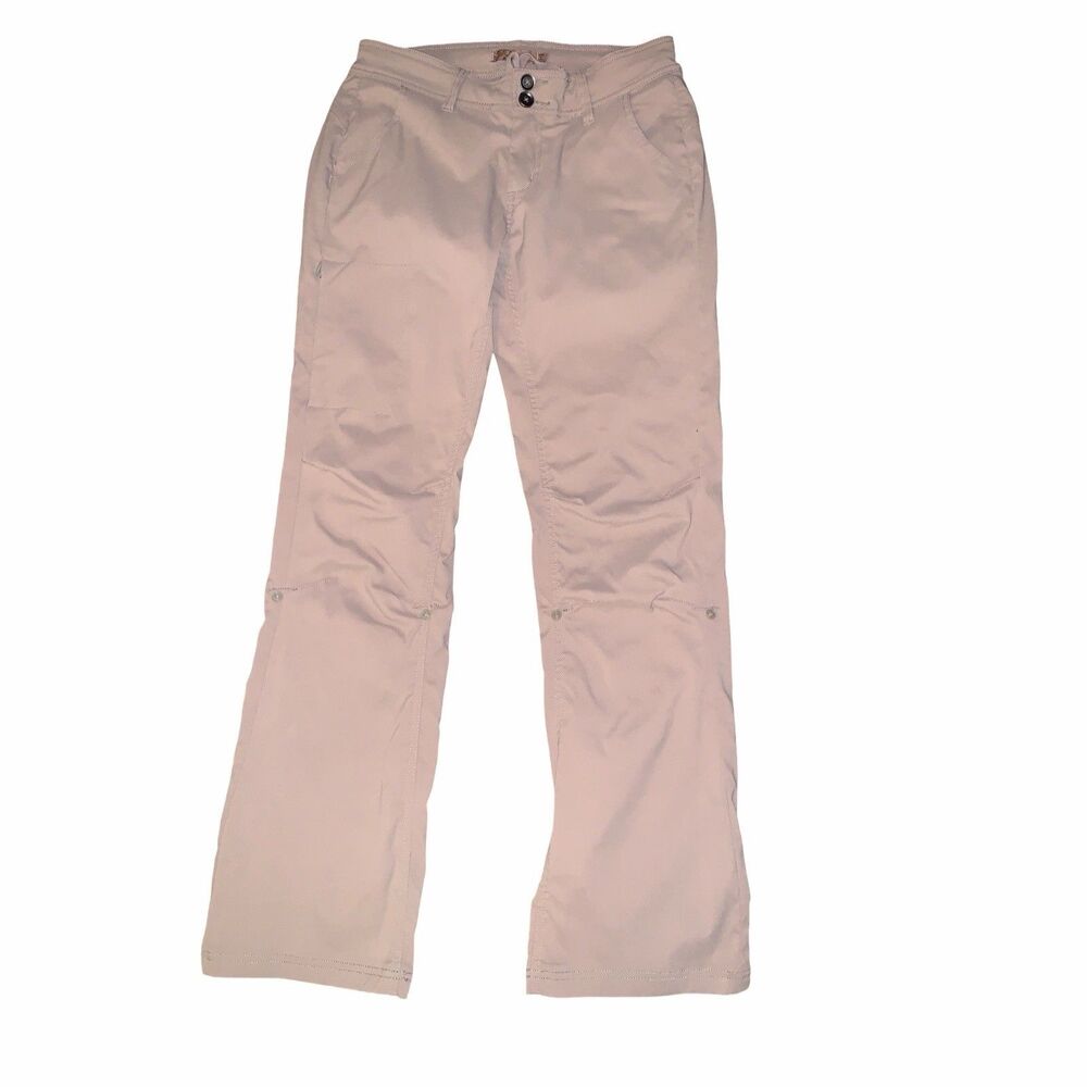 Prana Halle Hiking Pants Womens 6 W30 L30 Tan Khaki Zion Stretch Outdoor Summer